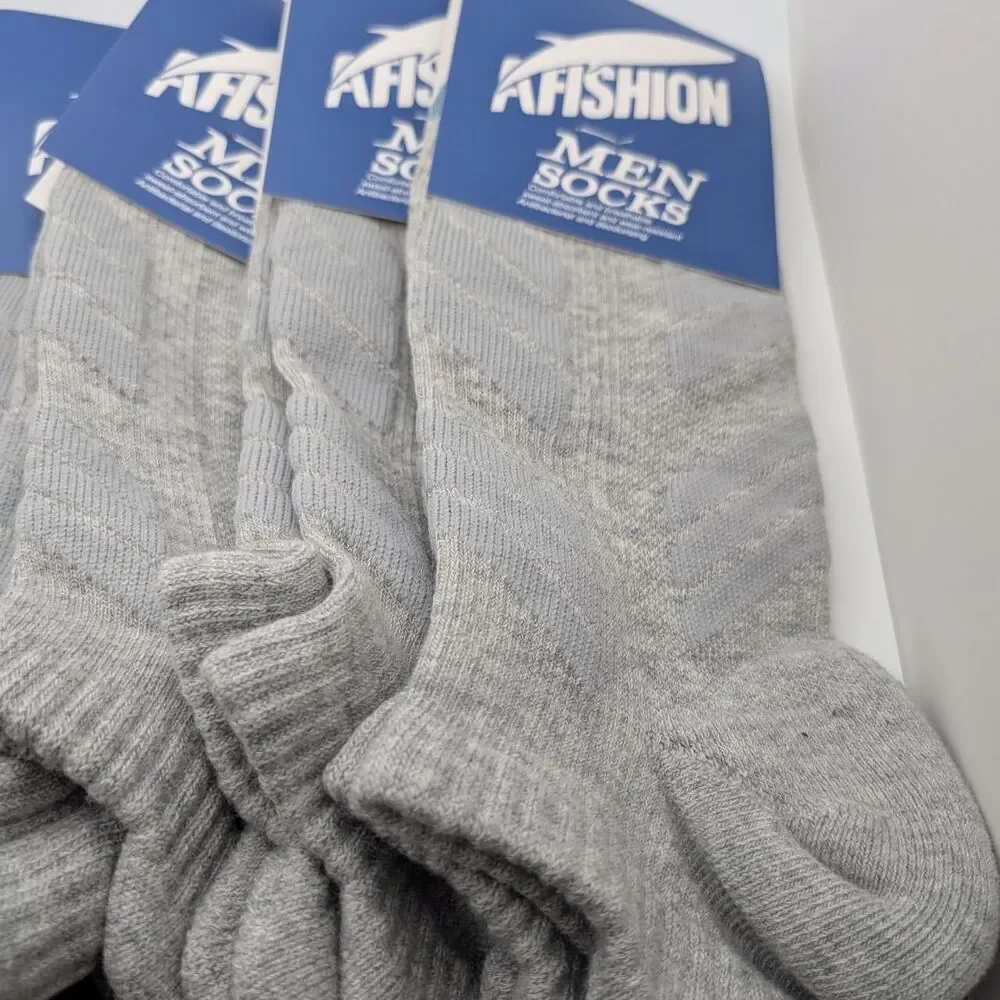 AH Fashion gray ankle socks 6 pack